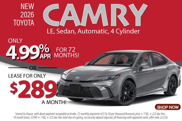 New 2026 Toyota Camry